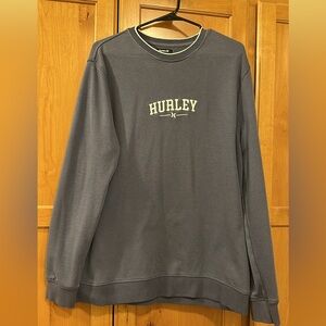 Hurley Men's Charcoal Crewneck Sweater
